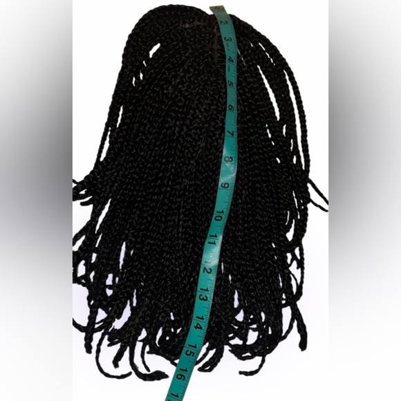 Natural color black Bob box braided wig color 1 - Picture 10 of 11